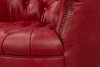 Bastian Armchair  New Rouge Leather, by Sarreid, 2'9" length x 2'9" width x 2'7" height thumbnail 4