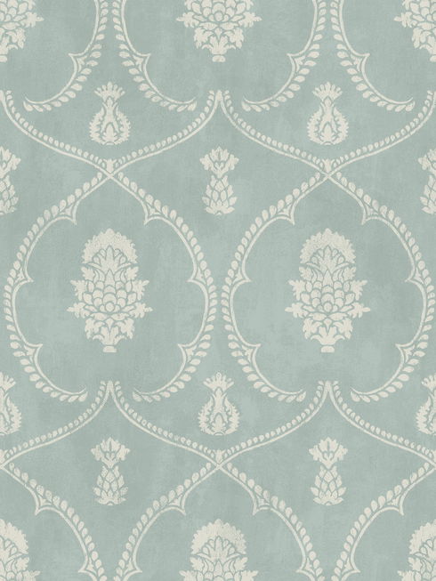 Royal Damask Jade Wallpaper