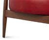 Pindar Armchair, Leather, New Rouge,Red thumbnail 4