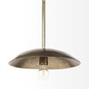 Garnet 13L x 13W Gold Hammered Metal Pendant Light, by Mercana, 14.5" length x 14.5" width x 3.25" height thumbnail 6