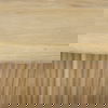 Terra 48L x 28W x 15H Light Brown Wood Oval Fluted Coffee Table thumbnail 5