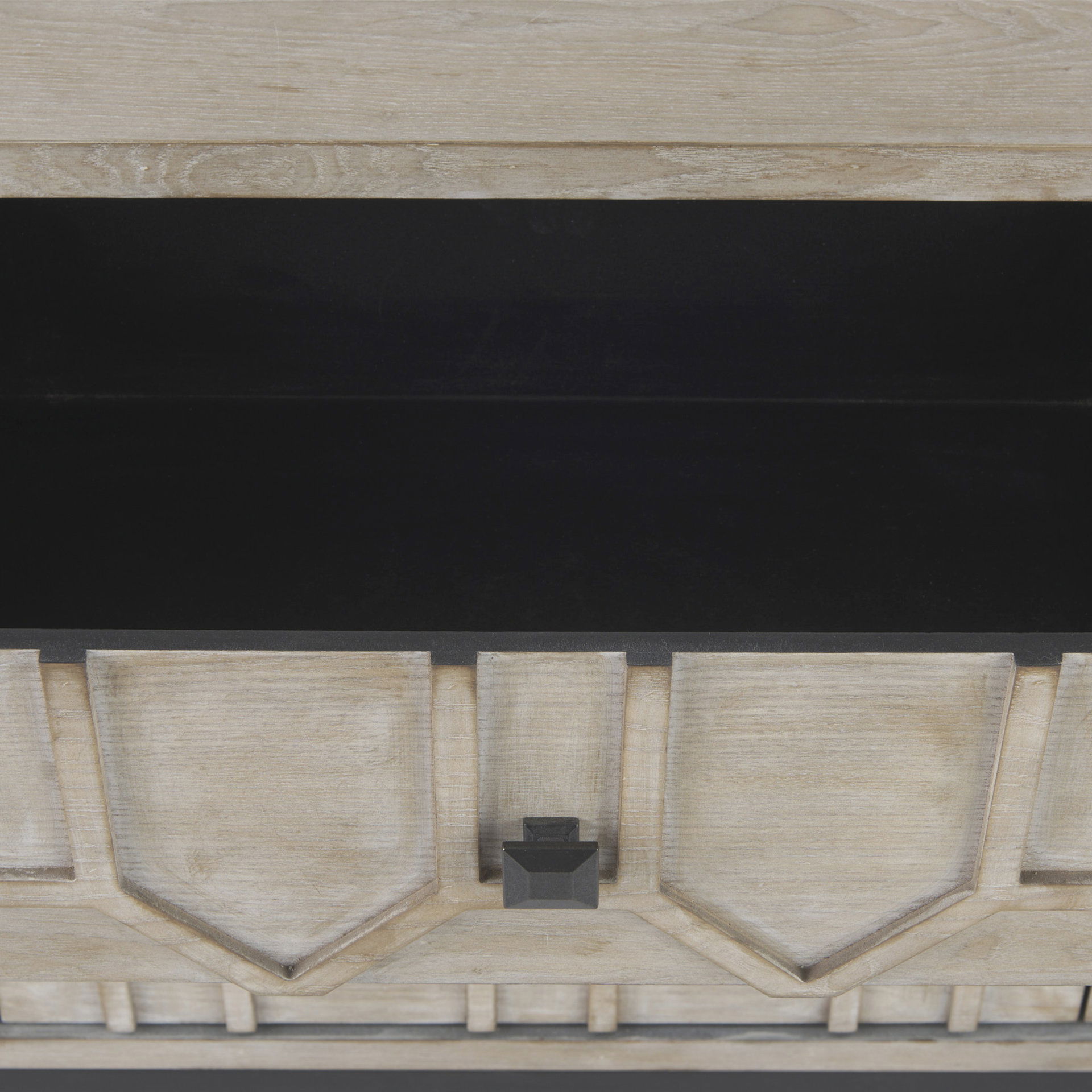 Genevieve II Light Brown Fir Veneer 9 Drawer Sideboard, Sideboards & Buffet by Mercana, 70.08" length x 15.75" width x 30.91" height View 10