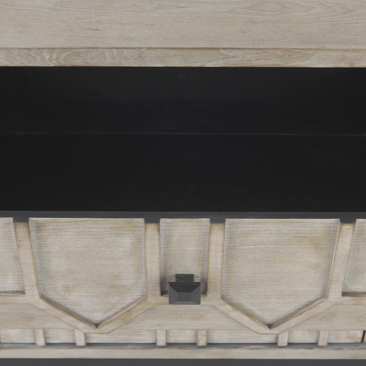 Genevieve II Light Brown Fir Veneer 9 Drawer Sideboard, Sideboards & Buffet by Mercana, 70.08" length x 15.75" width x 30.91" height View 10