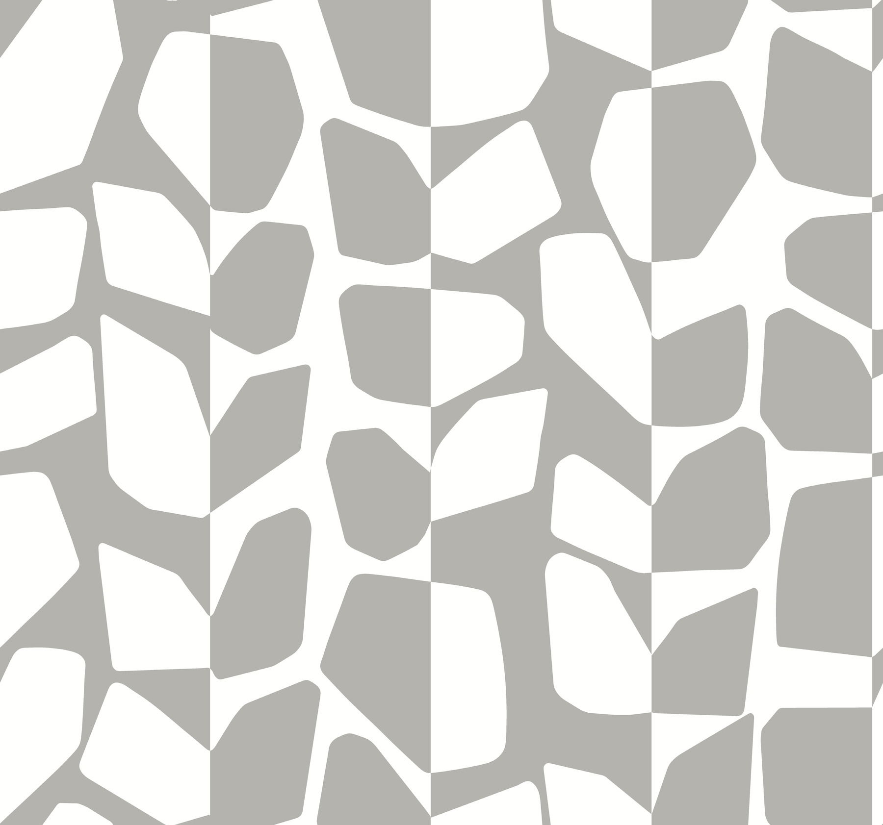 Primitive Vines Silver Metallic Wallpaper, by York Wall, 27' length x 2'3" width x 0.02" depth View 1
