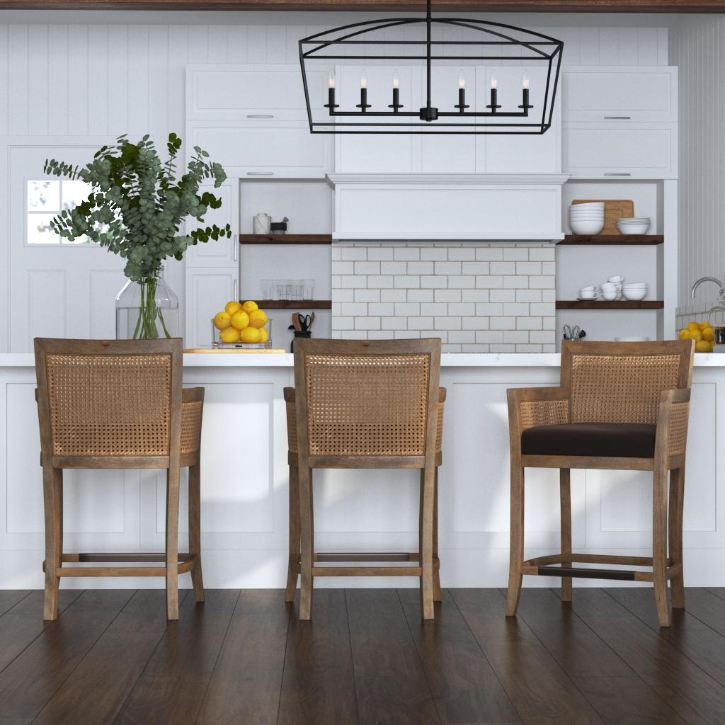 Encore Counter Stool, Counter & Bar Stool by Uttermost, 22.5" width x 38" height x 22.5" depth View 2