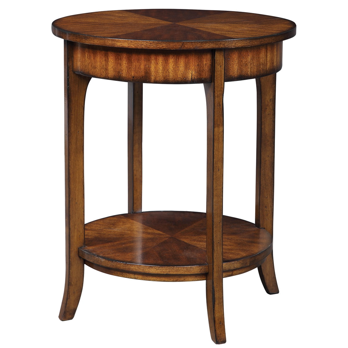 Carmel Round Lamp Table, Side & End Table by Uttermost, 22" width x 26.5" height x 22" depth View 1