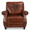 Roosevelt Leather Recliner, Seating by Sarreid, 39" length x 38" width x 39" height thumbnail 2