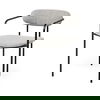 Parker Gray Fabric Seat Black Metal Dining Chair thumbnail 0