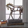 Titan Horse Sculpture, Figurines & Statue by Uttermost, 13.5" width x 16.5" height x 5.37" depth thumbnail 5