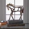 Titan Horse Sculpture, Figurines & Statue by Uttermost, 13.5" width x 16.5" height x 5.37" depth thumbnail 5
