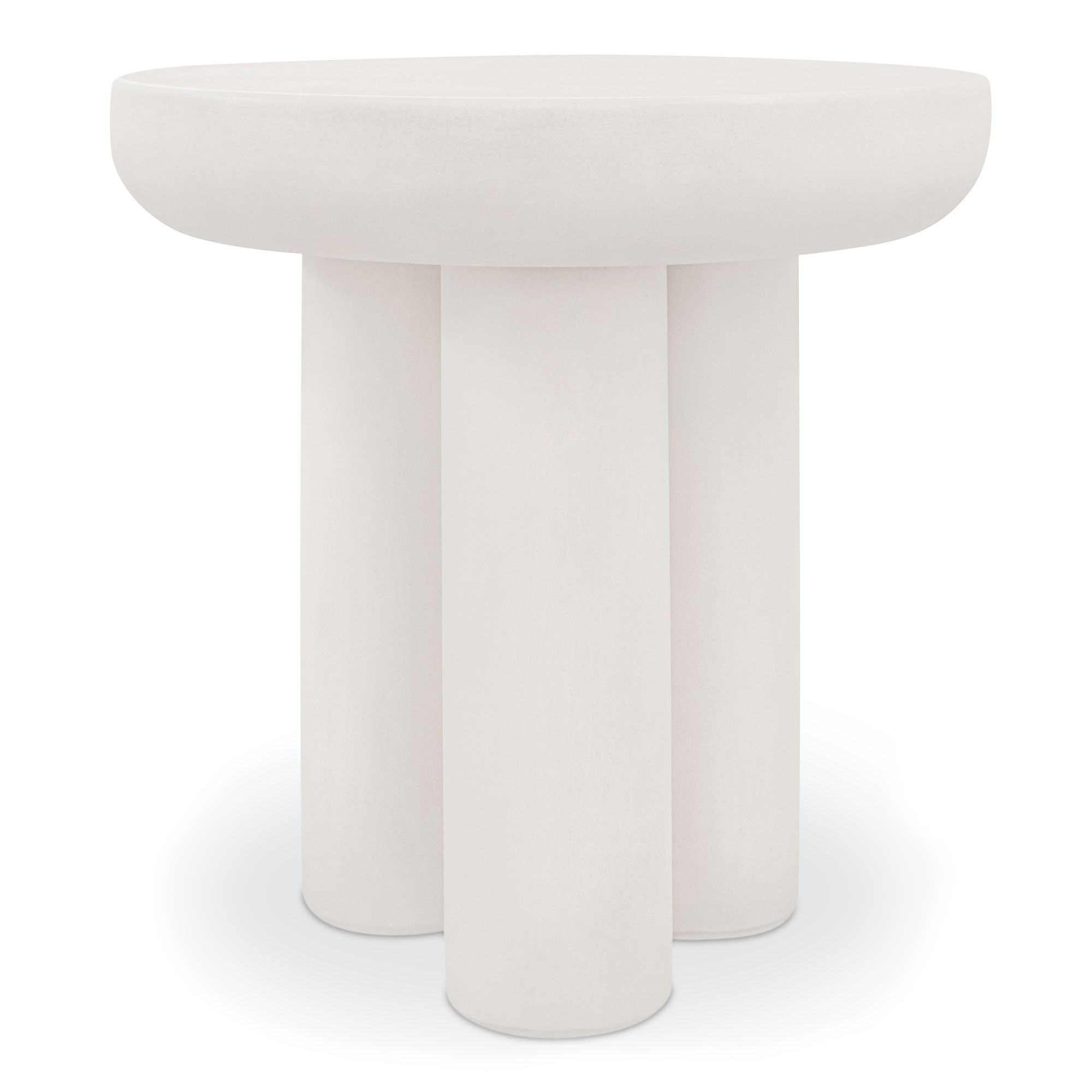 Rocca Side Table Cream, Side & End Table by Moe's Home, 19.69" width x 20.08" height x 19.69" depth View 1