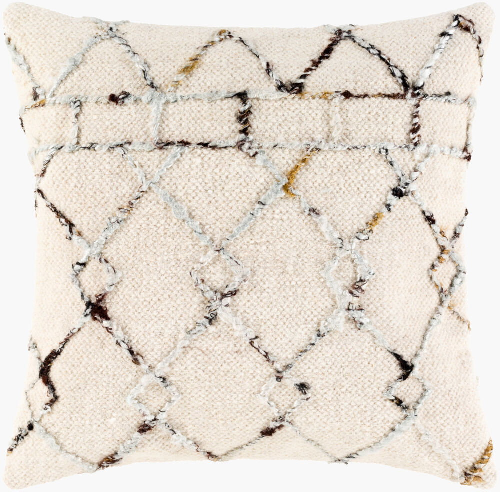 Nettie Accent Pillow, Decorative Pillow by Surya, 20" length x 20" width
