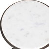 Tilton White Marble Accent Table, Side & End Table by Uttermost, 11" width x 24" height x 11" depth thumbnail 5