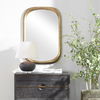 Malone Brass Mirror, by Uttermost, 24" width x 36.5" height x 1.25" depth thumbnail 2
