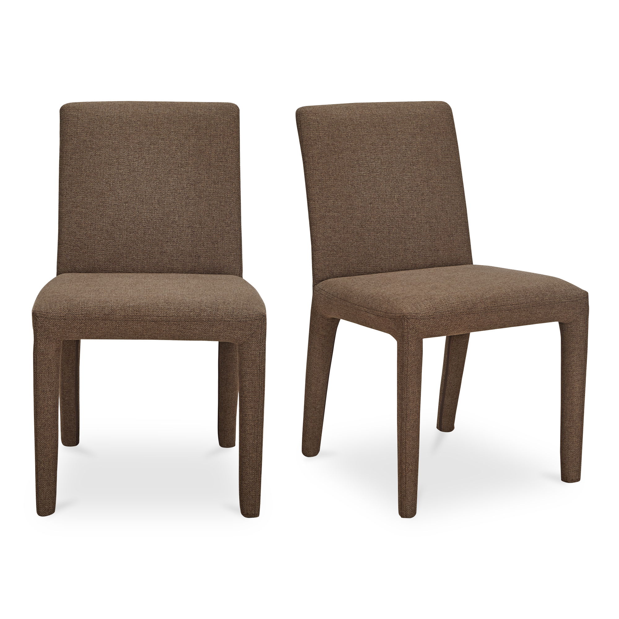 Monte Dining Chair Brown - Set Of Two, by Moe's Home, 19" width x 33" height x 23" depth View 1
