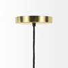 Halycon  Gold Mesh and Iron Pendant Light, by Mercana, 16" length x 16" width x 20" height thumbnail 4