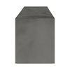 Lazarus Outdoor Bench Dark Grey, Benche by Moe's Home, 55.25" width x 18.5" height x 15.75" depth thumbnail 3