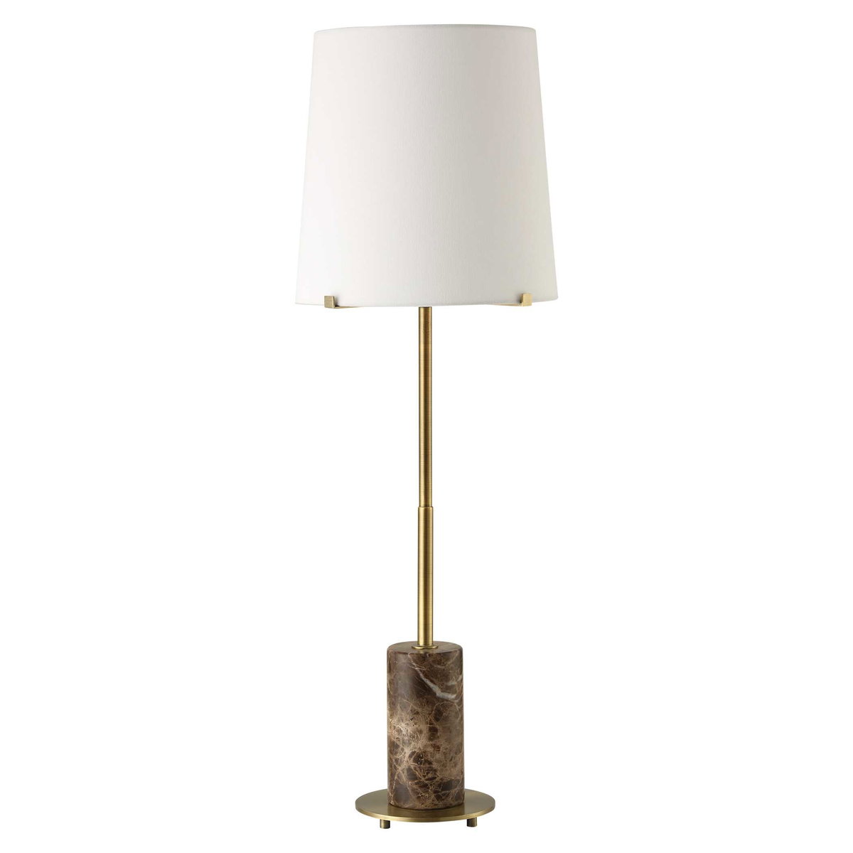 Sepia Brown Marble Buffet Lamp, by Uttermost, 1' width x 3' height x 1' depth View 5