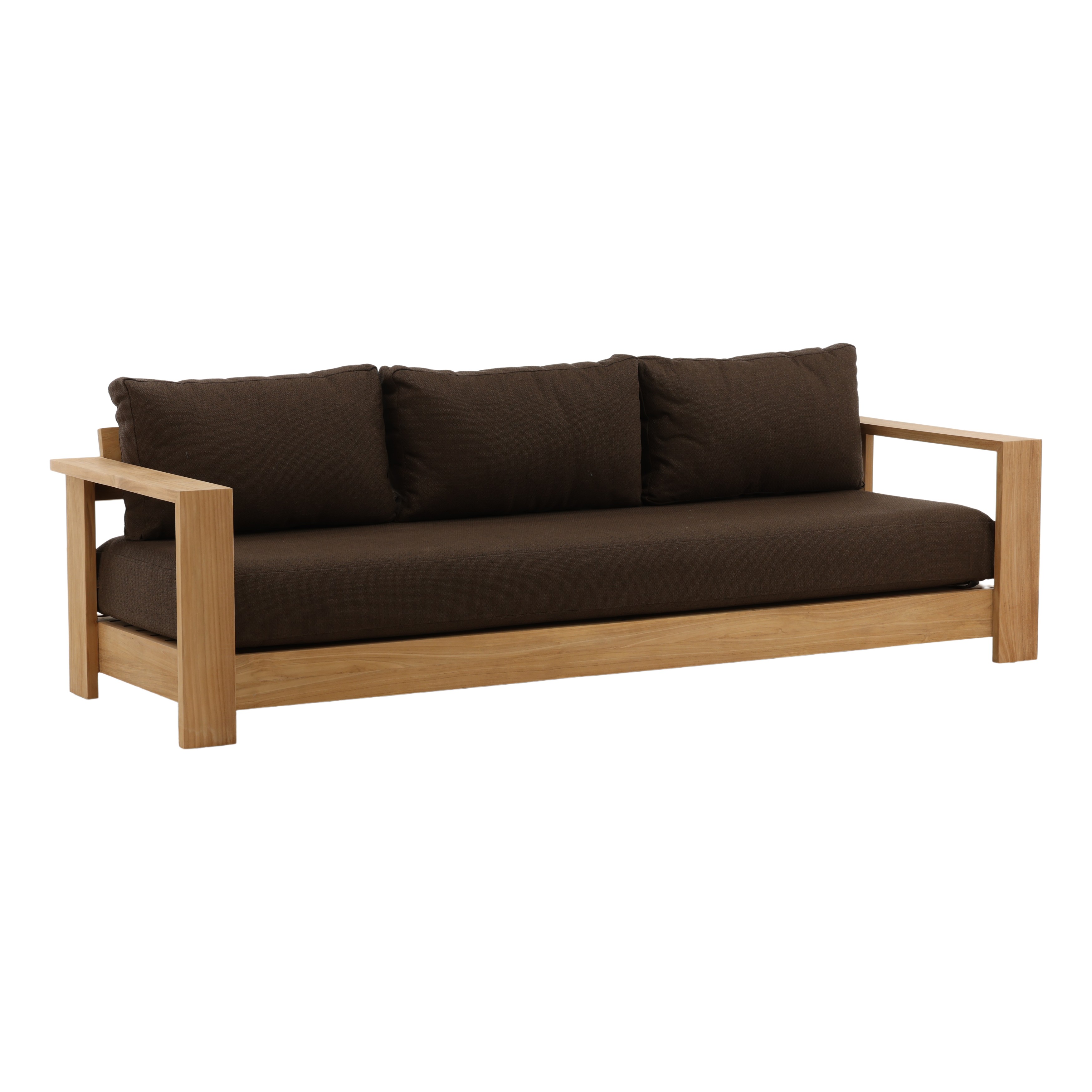 Naya Outdoor Sofa Brown, Sofas & Sectional by Dovetail, 94.5" width x 29.92" height x 33.46" depth View 1