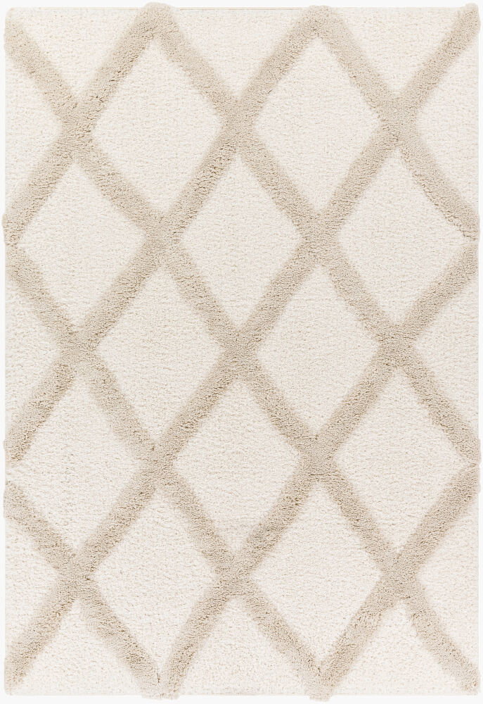Hudson Shag Machine Woven Rug, by Surya, 1'3.75" length x 1'3.75" width
