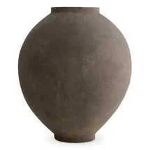 Online Designer Bedroom Vase Moon Jar Taupe Finish M