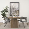 Carolyn Dining Chair with Gray Fabric & Matte Black Metal thumbnail 1