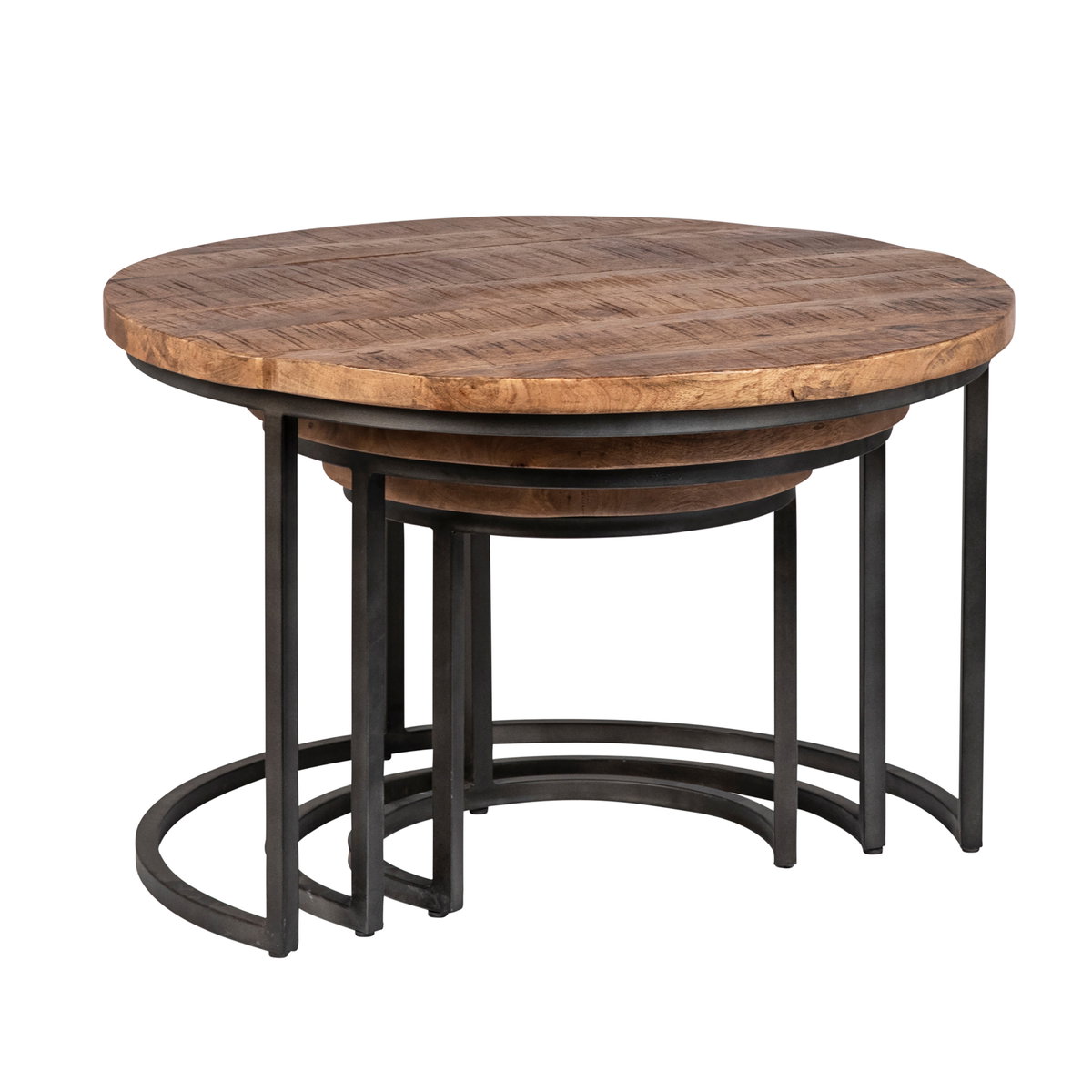 Shelby Nesting Tables Set of 3, Coffee Table by Dovetail, 30" width x 19.2" height x 30" depth View 1