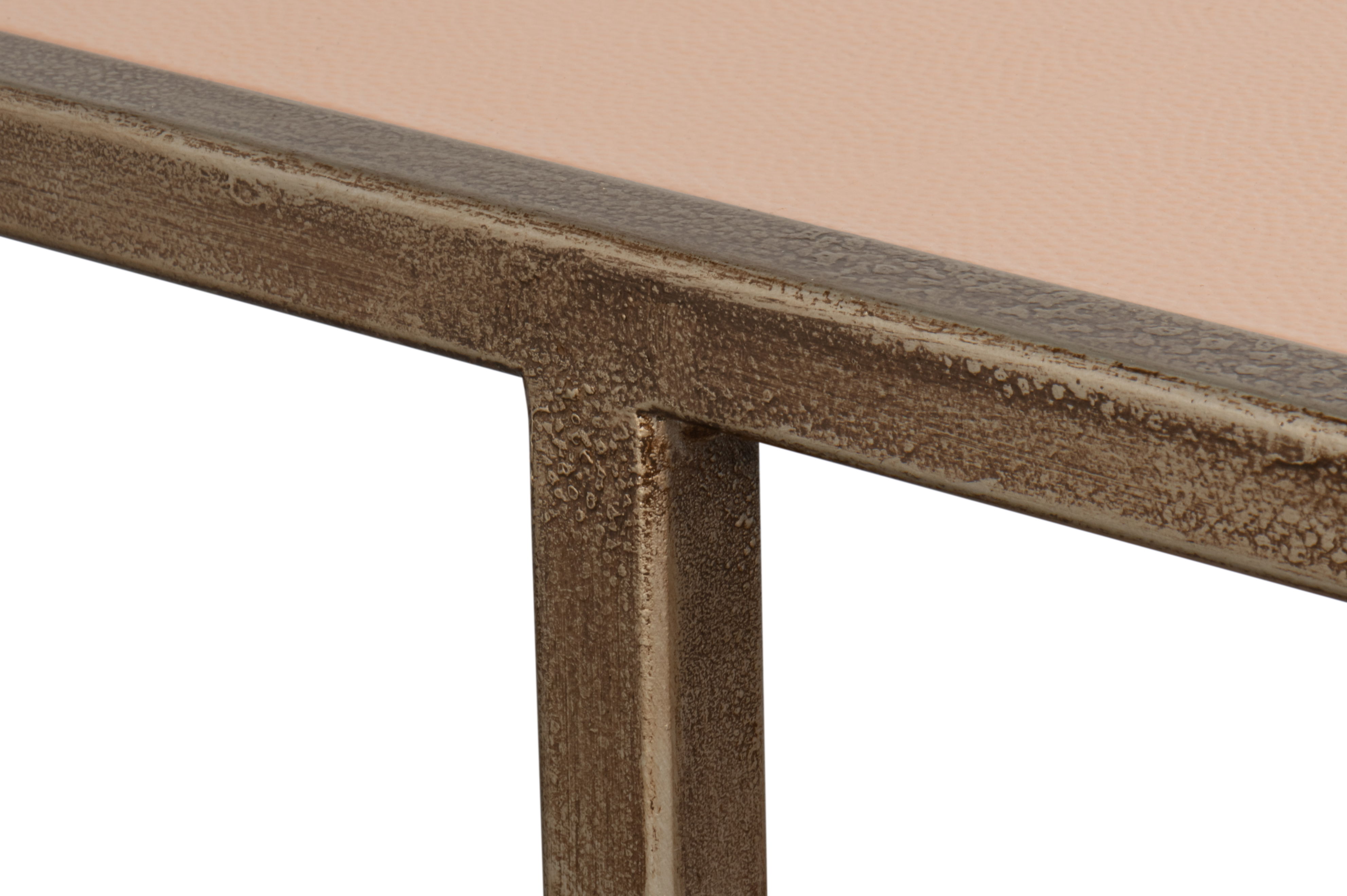 Cullum Shagreen Console, Mushroom, Console Table by Sarreid, 71" length x 14" width x 33" height View 7