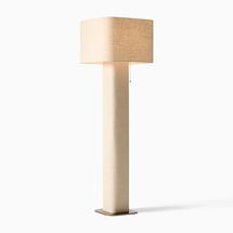 Online Designer Living Room Fiona Floor Lamp, Natural Linen