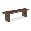 Lila Dining Bench Small Brown, Benche by Moe's Home, 69" width x 18" height x 17" depth thumbnail 2