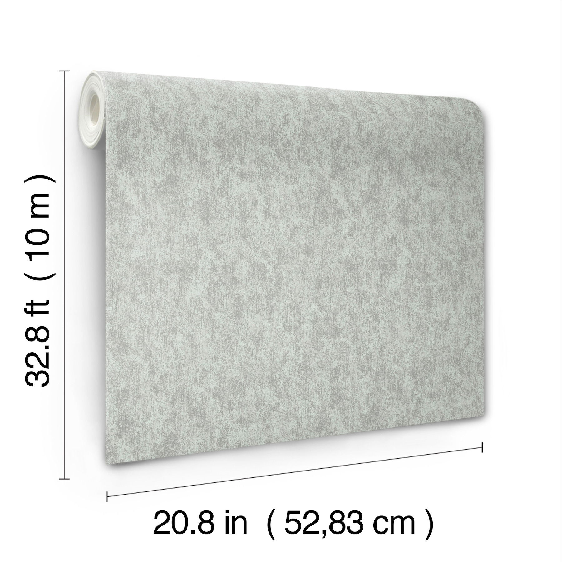Shimmering Patina Spa & Silver Wallpaper large image 