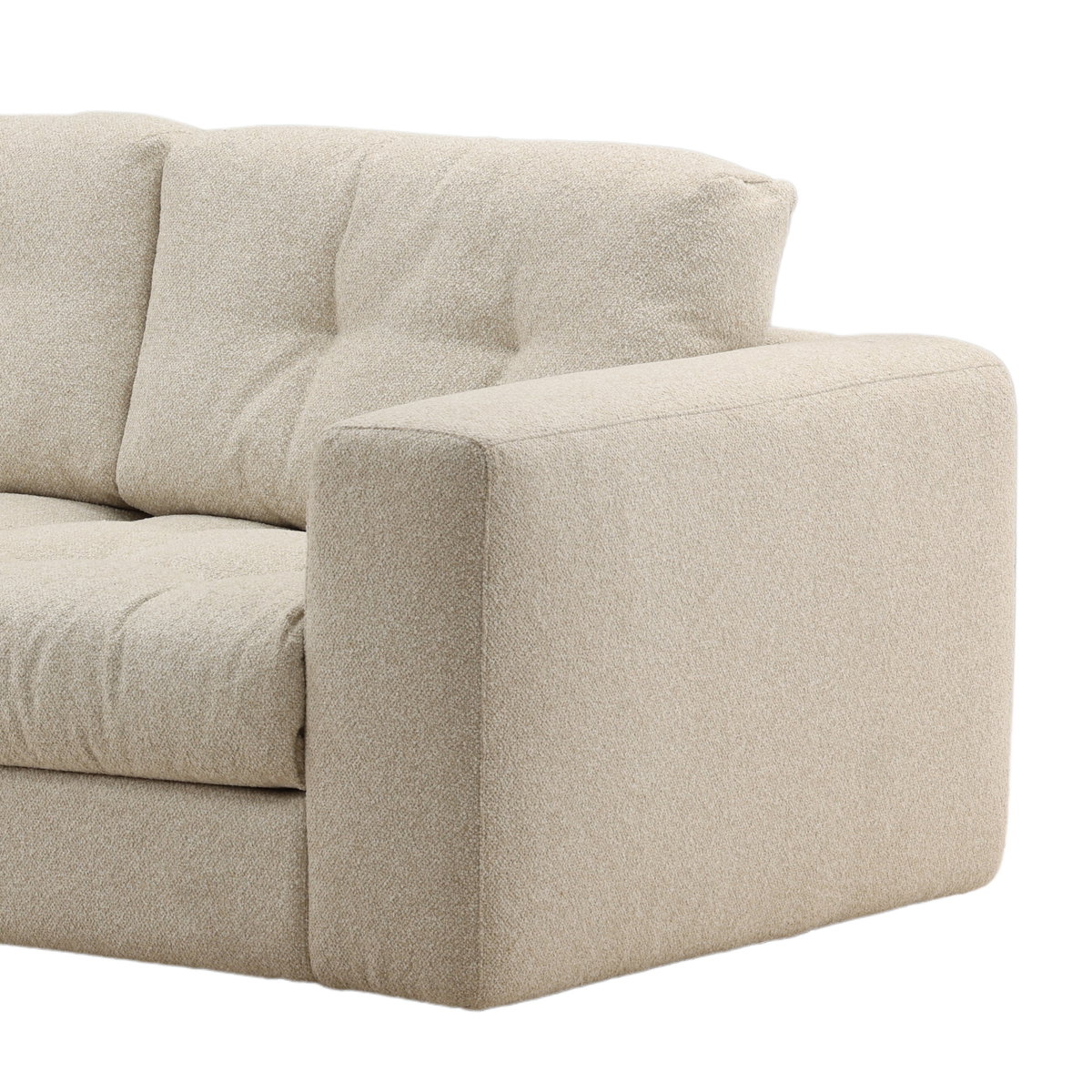 Winslet Sofa Oatmeal, Sofas & Sectional by Dovetail, 106" width x 31.5" height x 41.25" depth View 6