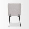Hartt Dining Chair with Matte Black Metal Frame and Gray Fabric thumbnail 6