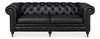 Castered Chesterfield Sofa,Onyx Black thumbnail 1