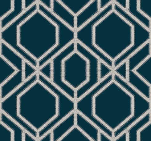 Sawgrass Trellis Navy Wallpaper