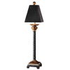Bellcord Black Buffet Lamp, by Uttermost, 7.5" width x 31.25" height x 7.5" depth thumbnail 1