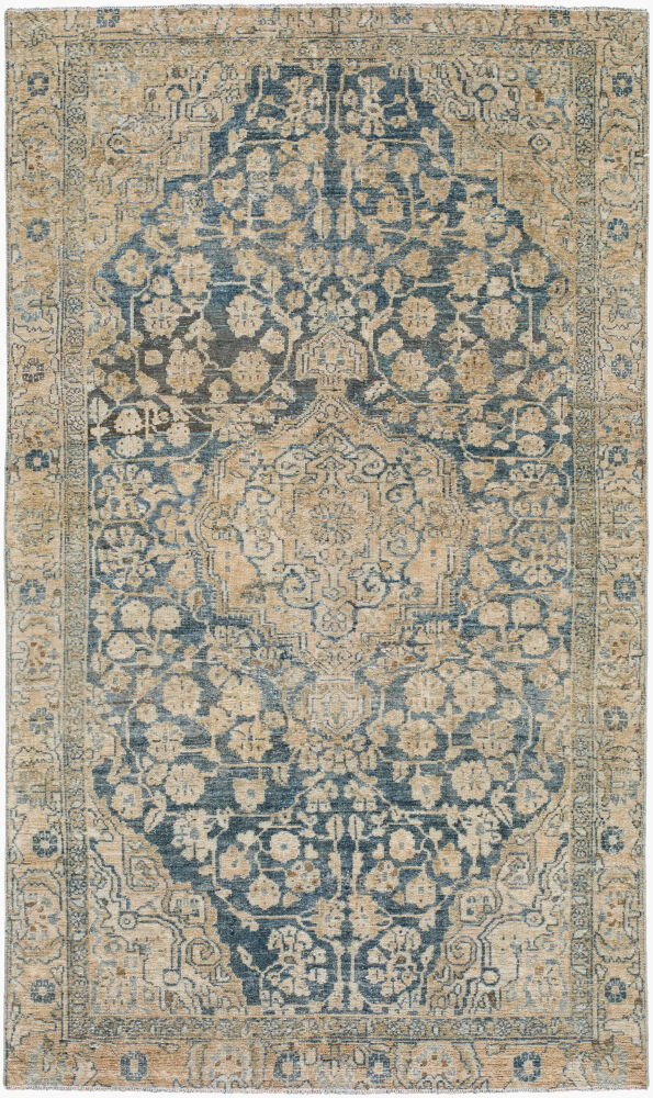 Antique One of a Kind Handmade Rug, by Surya, 6'8" length x 3'11" width