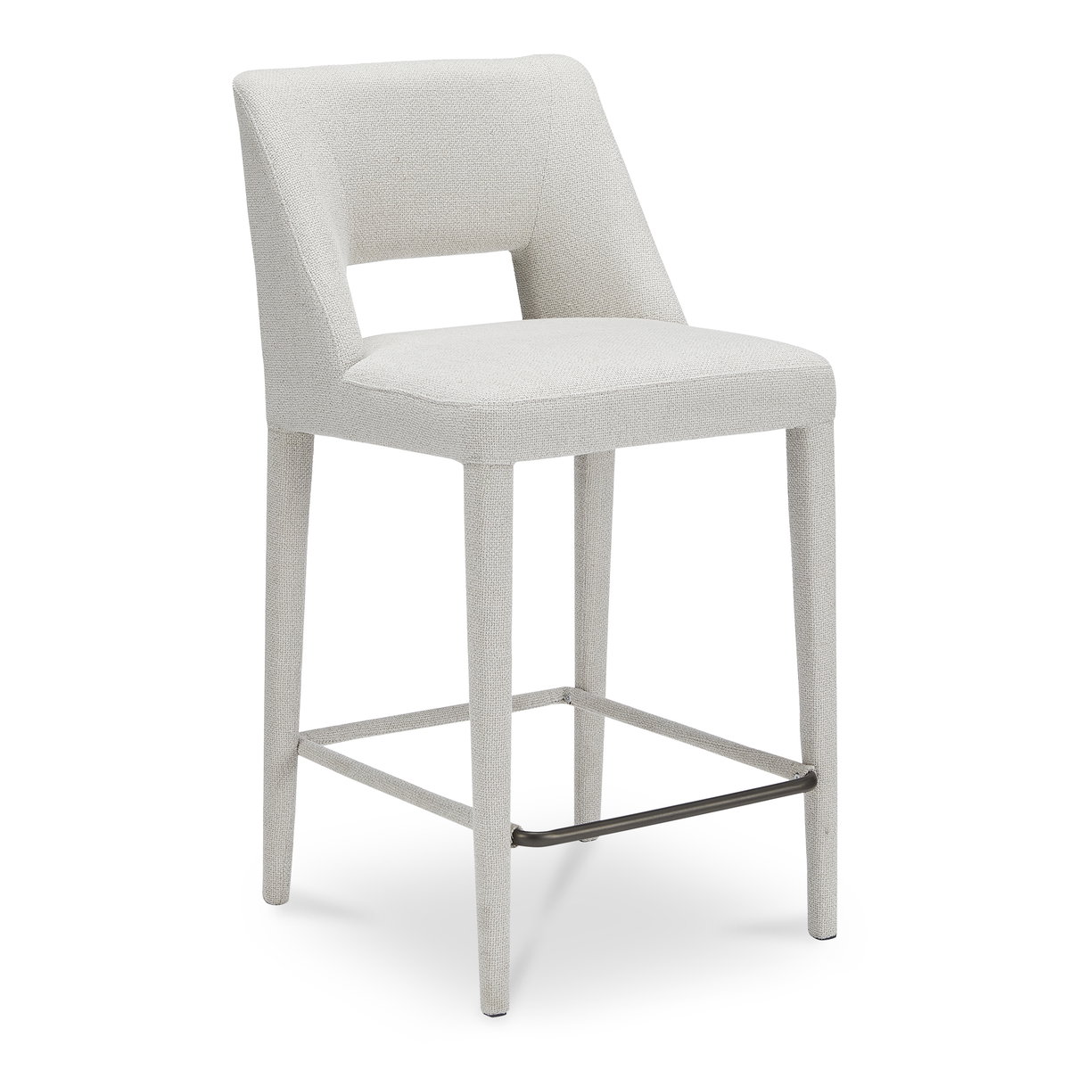 Joyce Counter Stool Beige, Counter & Bar Stool by Moe's Home, 18.1" width x 36.8" height x 21.3" depth View 2