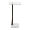 Pelton Marble Glass Drink Table, Side & End Table by Uttermost, 11" width x 24" height x 11" depth thumbnail 1