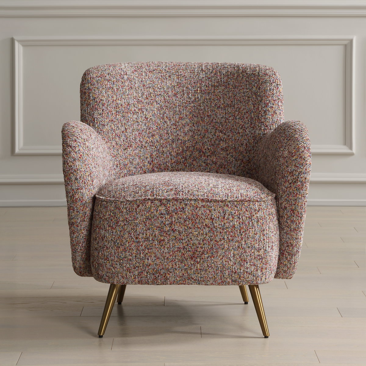 Gemstone Confetti Toned Accent Chair, by Uttermost, 29" width x 30" height x 29" depth View 2