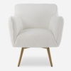 Oasis White Swivel Chair, Furniture by Uttermost, 29.5" width x 32" height x 33.5" depth thumbnail 1