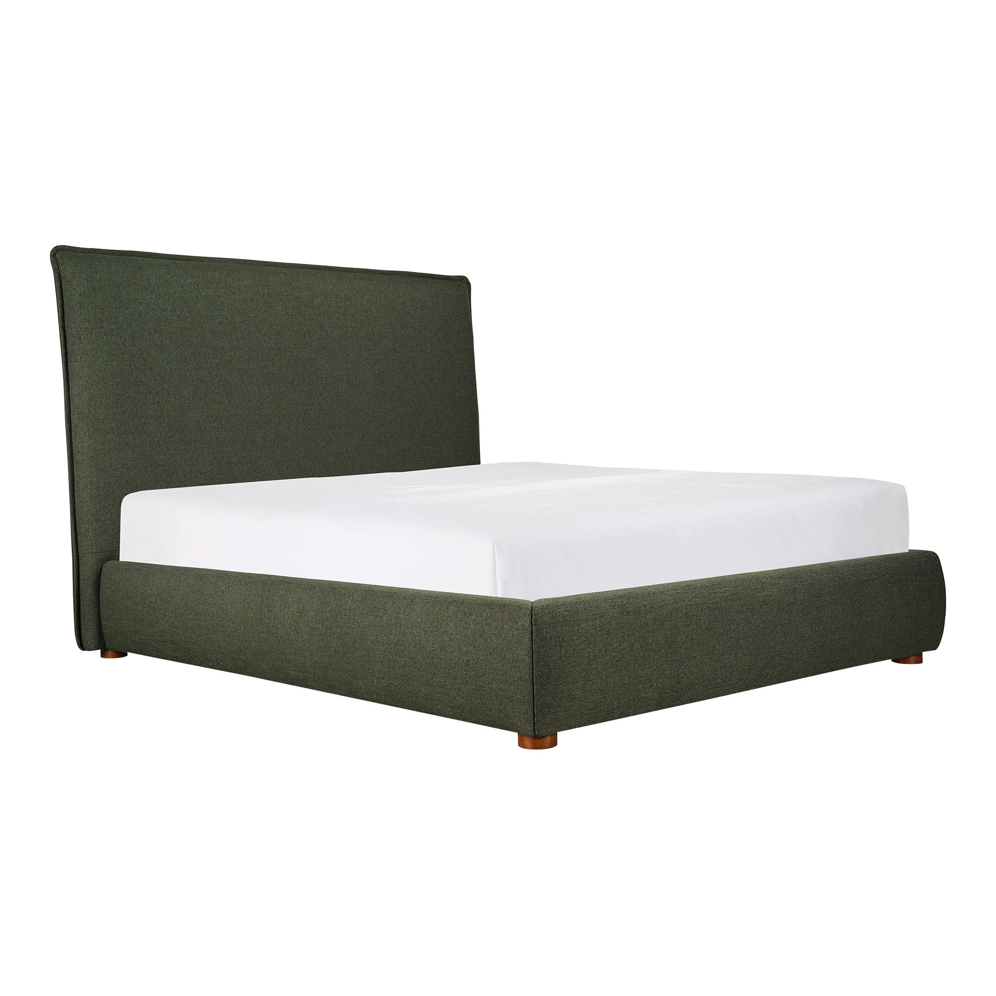 Luzon King Bed Tall Headboard Deep Forest, by Moe's Home, 85.5" width x 55" height x 88.5" depth View 7