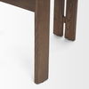 Shiro Medium Brown with Espresso Brown Leather Dining Chair thumbnail 11