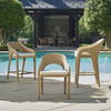 Kavali Outdoor Wicker Dining Armchair, Outdoor Chair by Uttermost, 1'11.5" width x 2'8" height x 2'1.25" depth thumbnail 5