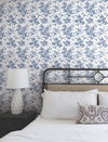 Anemone Toile Navy Wallpaper thumbnail 5