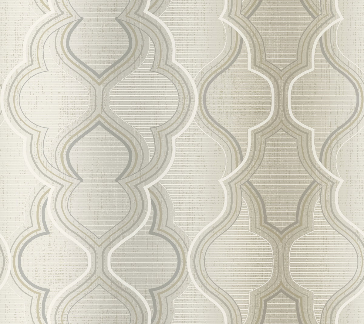 Modern Ombre Damask Beige Wallpaper, by York Wall, 27' length x 2'3" width x 0.02" depth