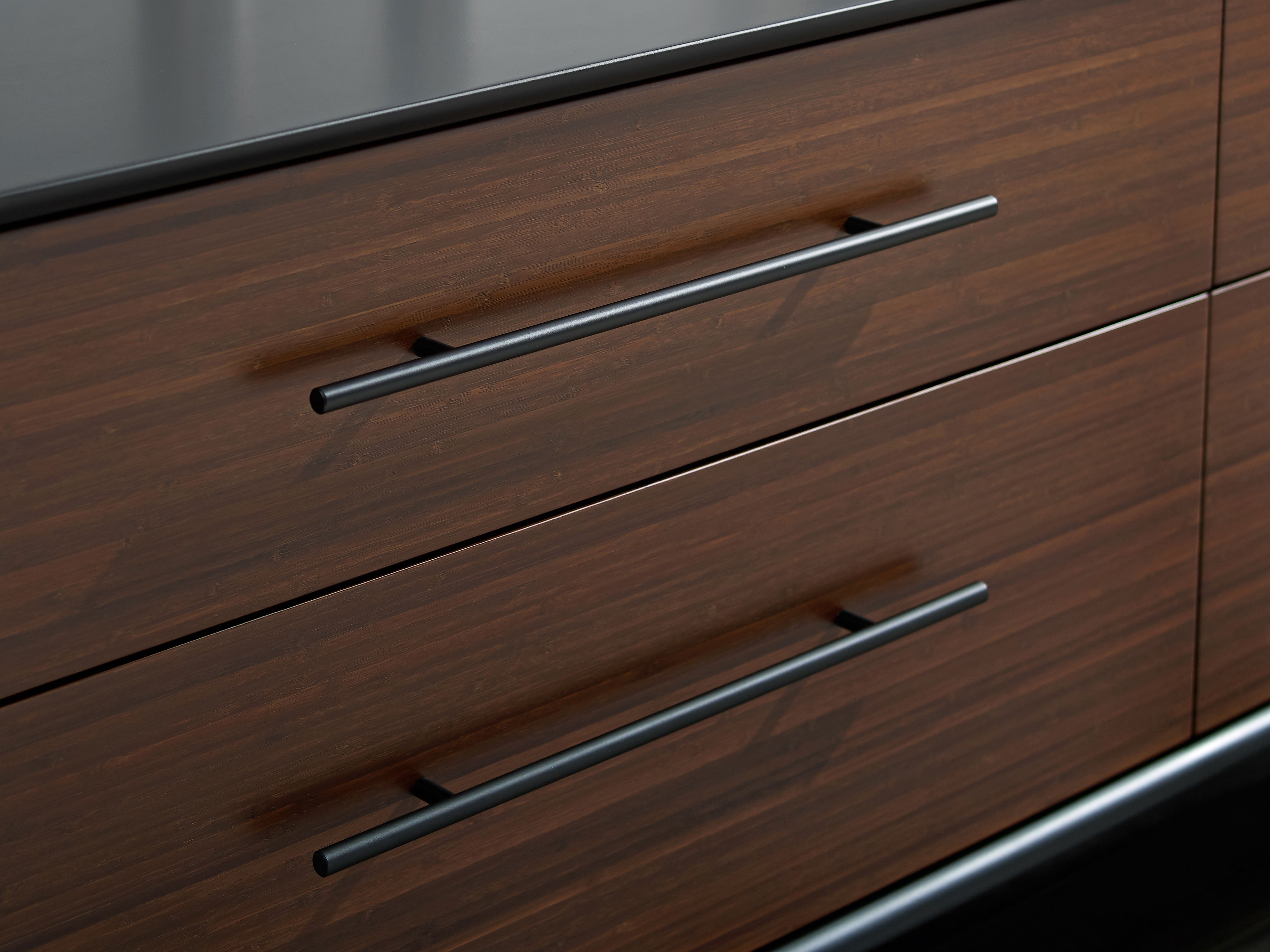 Park Avenue 4 Drawer Double Dresser, Ruby, by Greenington, 18" length x 73.5" width x 28" height View 7