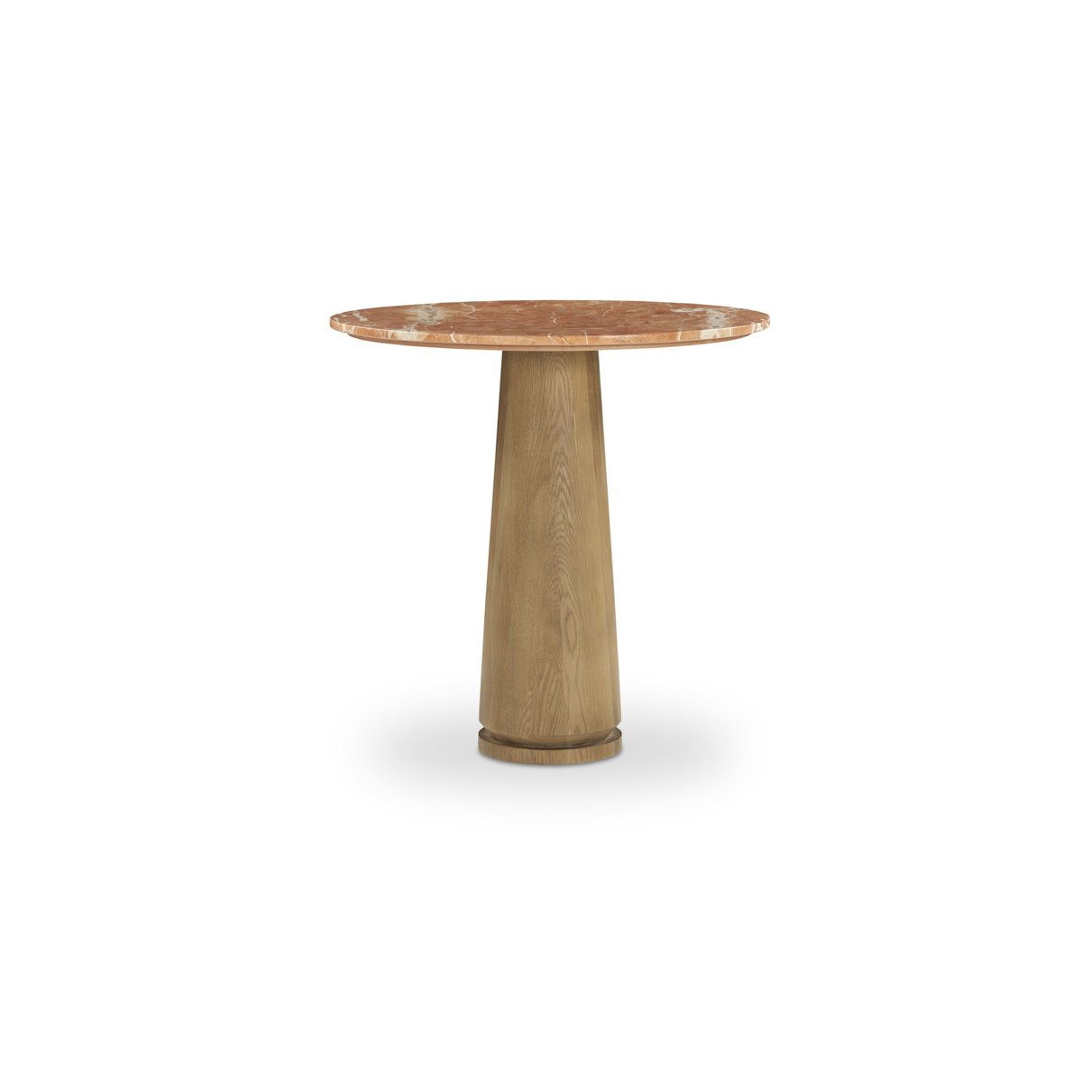 Sage Cafe Table Rosso Alicante Red Marble, Coffee Table by Moe's Home, 30" width x 30" height x 30" depth View 1