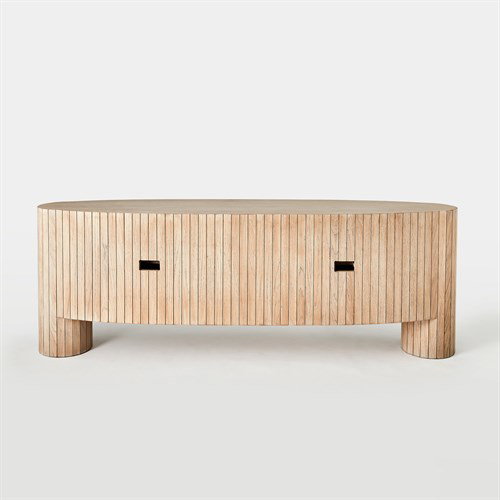 Luna Media Console, Furniture by Global Views, 84" width x 29" height View 8