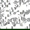 Aviary Branch Grey Peel & Stick Wallpaper, by York Wall, 20' length x 1'8.5" width x 0.02" depth thumbnail